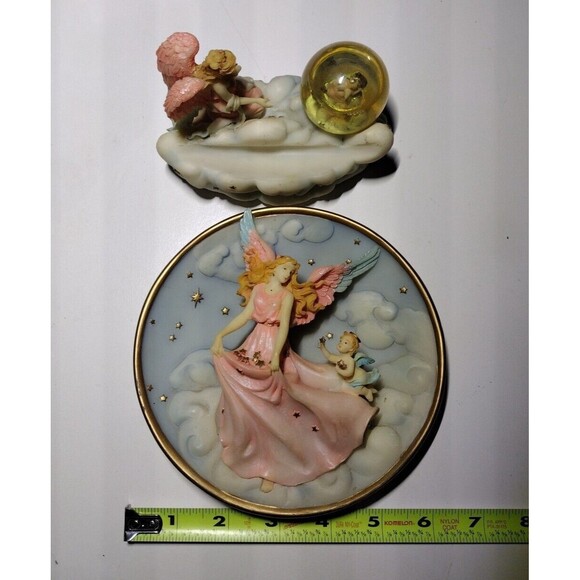 Vtg Collectors Cadona 1999 Guardian Angels collecting stars in sky 3D Decor - Picture 11 of 15